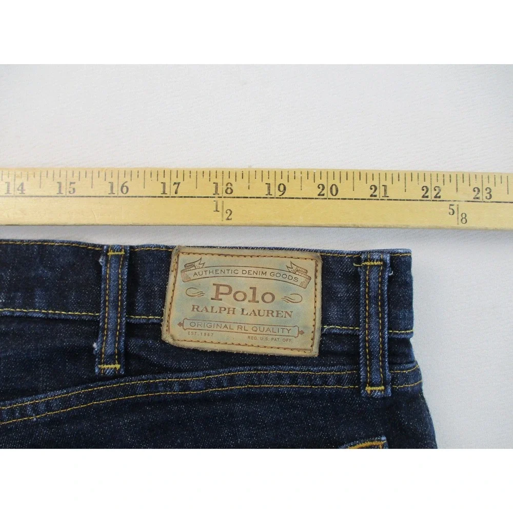 Polo Ralph Lauren Jeans Mens 40x32 Blue Classic Fit Dark Wash Straight Denim